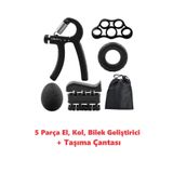 Clifton 5 Parca El Kol Bilek Parmak Egzersiz Guclendirici Fitness Spor Aletleri Seti Takim