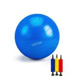 Clifton 65 Cm Fitilli Pilates Topu Ve Pompa Seti Plates Denge Yoga Spor Egzersiz Top Jimnastik Gym, Tek Ebat, CLFGYMT, MAVİ
