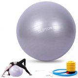 Clifton 65 Cm Fitilli Pilates Topu Ve Pompa Seti Plates Denge Yoga Spor Egzersiz Top