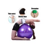 Clifton 65 Cm Fitilli Pilates Topu Ve Pompa, Tek Ebat, 65CLFMRR, MOR