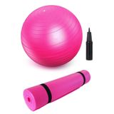 Clifton 65 cm Pilates Topu 7mm Pilates Minderi Egzersiz Seti Pilates Seti Yoga Seti Pembe, dop10521414igoclft