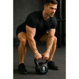 Clifton 8 Kg Çaydanlık Tipi Dambıl Kettlebell Ağırlık SİYAH Tek Ebat