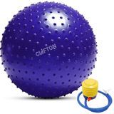 Clifton Dikenli Yoga Pilates Aeorobik Jimnastik Topu 65 Cm Mor Pompa Hediyeli