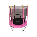 Clifton Trambolin Fileli Korumali Kolay Kurulum, Ev Bahce Tipi (152 Cm - Pembe)