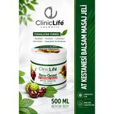 Clinic Life At Kestanesi Masaj Jeli Balsam 500 ml - Mentollü Rahatlatıcı Vücut Masaj Kremi & Yağı Serinletici Jel Ferahlatacı Jel