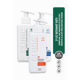 CLINIC PYROO 3'lü Seyahat Seti – Şampuan, Saç Maskesi Ve Duş Jeli | Keratin & Aloe Vera Destekli Bakım 3x125 ml