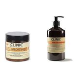 Clinic Pyroo Keratin Saç Bakım 500 ml Şampuan + Alkolsüz Keratin 500 ml Saç Bakım Maskesi