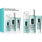 Clinique Akne Karşıtı Bakım Rutini Tonik Losyon 200ML, Temizleme Köpüğü 50ML, Bakım Kremi 50ML