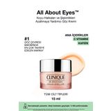 Clinique All About Eyes™ C Vitamini Ve Kafein Içeren Göz Kremi 15ml | Şişkinlik Ve Koyu Halka Karşıtı