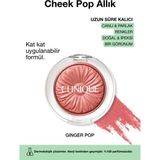 Clinique Cheek Pop Allık - Renk: Ginger Pop 3.5g | Uzun Süre Kalıcı, Doğal ve İpeksi Formül - Renksiz