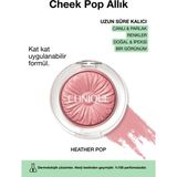 Clinique Cheek Pop Allık - Renk: Heather Pop 3.5g | Uzun Süre Kalıcı, Doğal ve İpeksi Formül - Renksiz