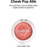 Clinique Cheek Pop Allık - Renk: Pink Honey Pop 3.5g | Uzun Süre Kalıcı, Doğal ve İpeksi Formül - Pembe