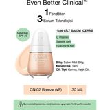 Clinique Even Better Clinical™ Serum Fondöten SPF 20 30 ml CN 02 Breeze (VF) Yağsız Formül ile Saten-Mat Bitişli