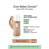 Clinique Even Better Clinical Vitamin Makeup SPF 50 Fondöten - Renk: Medium Cool 3 - 30ml | C Vitamini