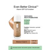 Clinique Even Better Clinical Vitamin Makeup SPF 50 Fondöten - Renk: Medium Cool 4 - 30ml | C Vitamini