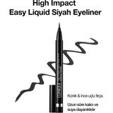 Clinique High Impact™ Easy Liquid Eyeliner - Siyah 0.67g | Uzun Süre Kalıcı, Sıvı Eyeliner - 1