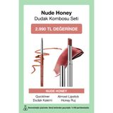 Clinique Nude Honey Dudak Kombosu Seti | Nude Honey Ruj 1.9g + Dudak Kalemi