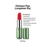 Clinique Pop Longwear™ Gün Boyu Kalıcı Ruj - Renk: Chilli Pop 3.9g | Mat Bitiş