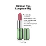 Clinique Pop Longwear™ Gün Boyu Kalıcı Ruj - Renk: Cute Pop 3.9g | Saten Bitiş