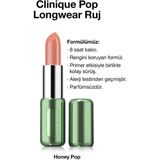 Clinique Pop Longwear™ Gün Boyu Kalıcı Ruj - Renk: Honey Pop 3.9g | Saten Bitiş