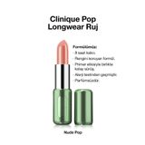 Clinique Pop Longwear™ Gün Boyu Kalıcı Ruj - Renk: Nude Pop 3.9g | Parlak Bitiş