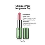 Clinique Pop Longwear™ Gün Boyu Kalıcı Ruj - Renk: Plum Pop 3.9g | Parlak Bitiş