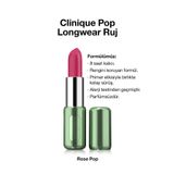 Clinique Pop Longwear™ Gün Boyu Kalıcı Ruj - Renk: Rose Pop 3.9g | Mat Bitiş