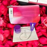 Clinique-Şık-Makyaj-Çantası-Genişlik-18-Derinlik-11- stm- 5 ml-Kırışık önleyici+5 ml serum