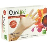 Clinlife Pudrasız Vinil Seffaf Eldiven 40 Adet - M