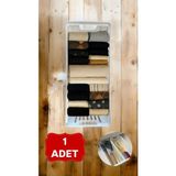 Clio 1 Adet Modüler Havlu Düzenleyici Çorap Iç Çamaşırı Çekmece Içi Düzenleyici Organizer - Ahşap Rengi