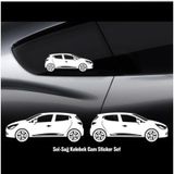 Clio 4 Sticker Kelebek Cam ı Sticker