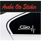 Clio Kalp Atışı Ritim Oto Sticker (2 Adet