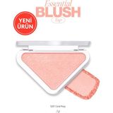 CLIO Katmanlanabilir Yumuşak Dokulu Işıltılı Bitiş Sunan Allık Essential Blush Tap (S201 Coral Posy)
