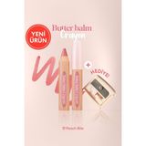CLIO Kremsi, Kalem Şeklinde Renkli Dudak Balmı & Kalemtıraş Butter Balm Crayon 011 Peach Bite