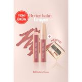 CLIO Kremsi, Kalem Şeklinde Renkli Dudak Balmı & Kalemtıraş CLIO Butter Balm Crayon 005 Gallery Brown