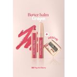 CLIO Kremsi, Kalem Şeklinde Renkli Dudak Balmı & Kalemtıraş CLIO Butter Balm Crayon 008 Pop-Art Berry