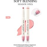 Clio Kremsi, Kolayca Uygulanan ve Sabitlenen Fırçalı Kalem Far Soft Blending Shadow Stick (M204) - M204 Rose Mousse