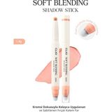 Clio Kremsi, Kolayca Uygulanan ve Sabitlenen Fırçalı Kalem Far Soft Blending Shadow Stick (M205) - M205 Afternoon Coral