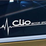 clio Nabız Kalp atışı sticker 2 adet Sağ Sol kelebek cam