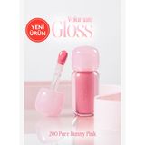 CLIO Pigmentli, Parlak Bitişli Dolgunlaştırıcı Lip Gloss Volumate Gloss 200 Bunny Pure Pink