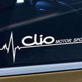 Clio Yan Cam Sticker Oto Kapı Çıkartma Tuning oto 20 cm x 7 cm yazı 382