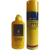CLİPPER Çakmak Gazı (250ML) ve Clipper Benzin 80 ml Plastik Şişe - Renkli