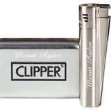 CLİPPER Jet Alevli Metal Çakmak Kişiye Özel Mat Tasarım Rüzgar Geçirmez Özellik