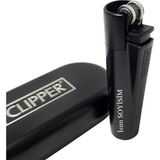 CLİPPER Kişiye Özel Çakmak Gazlı (Siyah) - Kişiye Özel Clipper Çakmak