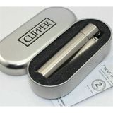 CLİPPER Metal Çakmak Gri Rüzgar Geçirmez Taşınabilir Özelliklerle Şık Tasarım