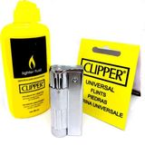 CLİPPER Metal Muhtar Çakmağı - Benzinli, Metal Alaşım Malzeme ile Uzun Ömürlü Kullanım