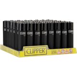 Clipper Micro Soft Taşlı Doldurulabilir Çakmak Black 48'Li