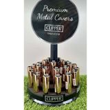 Clipper Parlak Rose Gold Taşlı Çakmak