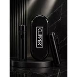 Clipper Siyah Metal Gaz Dolumlu Çakmak Özel Kutulu Premium Model