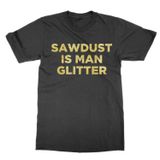 Clique Clothing Sawdust is Man Parıltılı Tişört, siyah, M